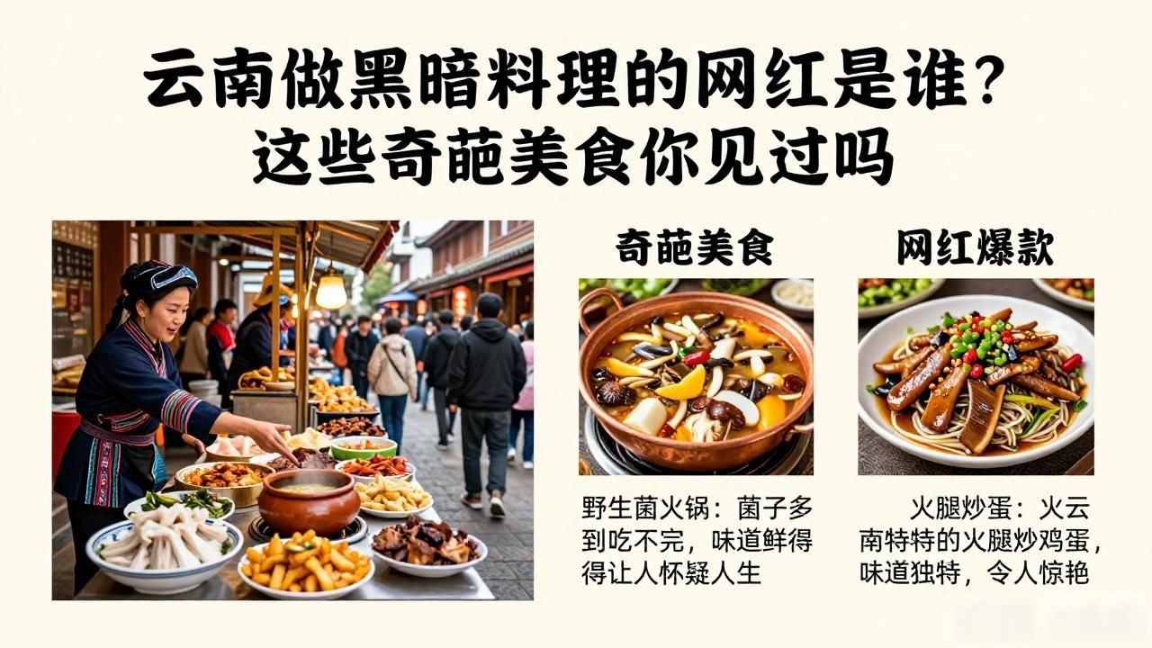 云南做黑暗料理的网红是谁？这些奇葩美食你见过吗